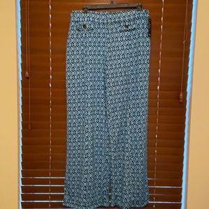 Ladies navy, white size large Pants